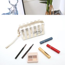 gold Stripe bag PU leather bag lady Clutch bag