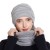 knitting lady  woolen hat gloves set  thick warm Autumn and Winter