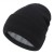 lady knitting velvet hat set  rhombus knitting woolen hat two man