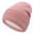 lady knitting velvet hat set  rhombus knitting woolen hat two man