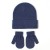  knitting hat gloves set  all-Purpose pure color occidental style Autumn and Winter child wo