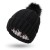  knitting hat gloves set  all-Purpose pure color occidental style Autumn and Winter child wo
