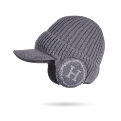  Winter velvet baseball cap man hedging Outdoor warm knitting woolen