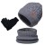 occidental style knitting man Winter velvet warm hat three hedging woolen