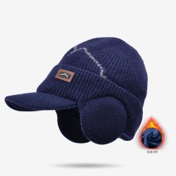 Winter man Outdoor bag head warm knitting woolen velvet thick cap