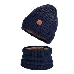 Winter Outdoor hat set velvet warm knitting woolen