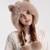 Winter velvet thick hat set warm woolen occidental style man knitting