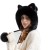 Winter velvet thick hat set warm woolen occidental style man knitting