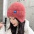 occidental style Autumn and Winter woolen lady warm leopard knitting hat