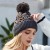 Autumn and Winter woolen occidental style lady warm knitting snowflake brief hat