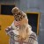 Autumn and Winter woolen occidental style lady warm knitting snowflake brief hat