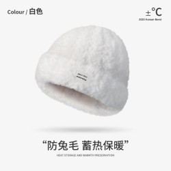 Winter warm Bucket hat woman thick big head samll velvet hatD