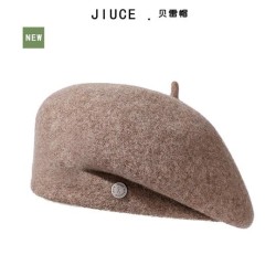  high retro wool hat woman Korea Autumn and Winter all-Purpose samll
