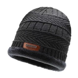 Autumn and Winter knitting child hat two velvet warm cold-resistant wind
