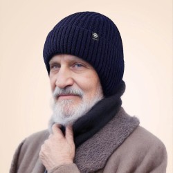 autumn Winter medium man hat warm knitting woolen