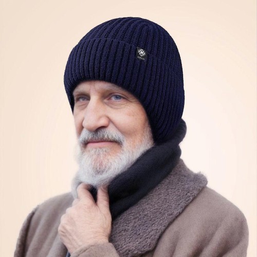 autumn Winter medium man hat warm knitting woolen