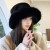  same style belt handmade weave knitting leather warm velvet hat woman Autumn and Winter