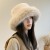  same style belt handmade weave knitting leather warm velvet hat woman Autumn and Winter