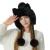 Winter big head retro velvet Bucket hat woman thick Imitation leather warm all-Purpose day