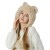 Winter big head retro velvet Bucket hat woman thick Imitation leather warm all-Purpose day