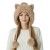 Winter big head retro velvet Bucket hat woman thick Imitation leather warm all-Purpose day