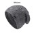 hat occidental style big double color pattern knitting warm neutral hedging man