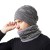 knitting hat man woman velvet eyes occidental style big head woolen lovers