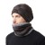 knitting hat man woman velvet eyes occidental style big head woolen lovers