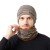knitting hat man woman velvet eyes occidental style big head woolen lovers