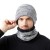 knitting hat man woman velvet eyes occidental style big head woolen lovers