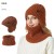 Autumn and Winter man knitting hat hat flower velvet hedging woolen