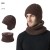 Autumn and Winter man knitting hat hat flower velvet hedging woolen
