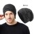  knitting hat two man woman big head thick Winter snowflake warm