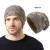  knitting hat two man woman big head thick Winter snowflake warm