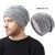  knitting hat two man woman big head thick Winter snowflake warm