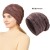  knitting hat two man woman big head thick Winter snowflake warm