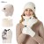 occidental style Autumn and Winter lovers style velvet warm hat gloves four