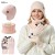 occidental style Autumn and Winter lovers style velvet warm hat gloves four