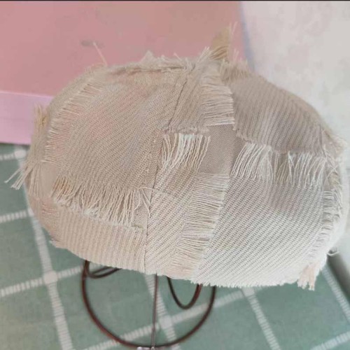  woman Korean style summer samll retro pattern all-Purpose Octagonal hat samll head