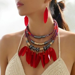  fashion Bohemia noble wind elegant feather crystal all-Purpose temperament ex..