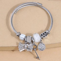 fashion conciseOL flash diamond bow key all-Purpose temperament woman bangle