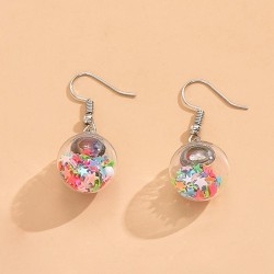 fashion noble wind concise color personality woman earrings