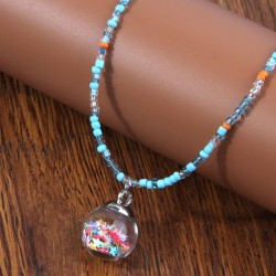 fashion noble wind concise color personality woman necklace