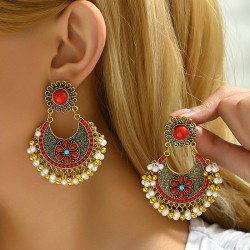 fashion medium noble wind flash diamond temperament exaggerating woman earring