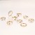 occidental style gold ring creative fashion loveove rhinestone ring set