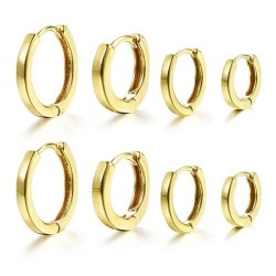 occidental style briefIns personality size circle creative bronze earrings