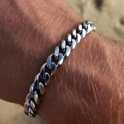 occidental style man titanium steel bracelet surface bracelet brief personalit..
