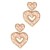occidental style fresh sweet handmade Cloth hollow splice love earring all-Purpose Earring