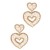 occidental style fresh sweet handmade Cloth hollow splice love earring all-Purpose Earring