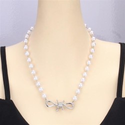 Pearl cross pendant necklace woman ins occidental style Metal multilayer clavi..